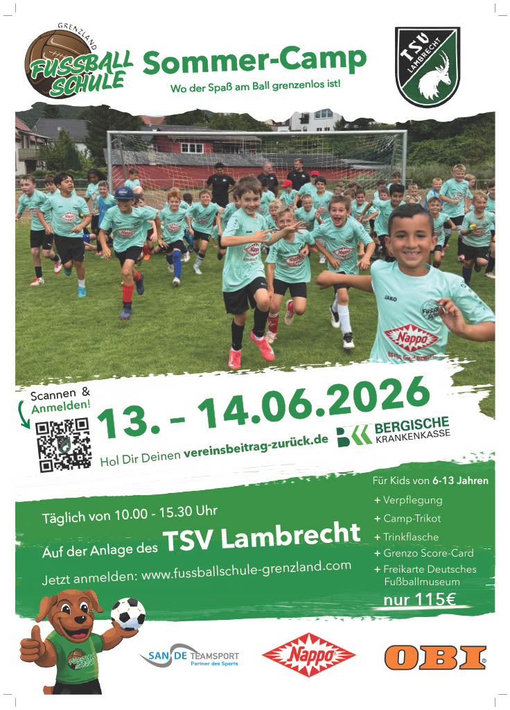 Bild Fußballcamp Grenzland Sommer 2026.